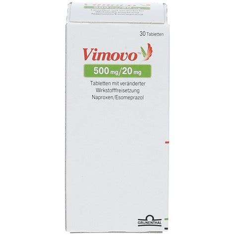 Vimovo 500+20mg comp. ent. – – Guide des médicaments